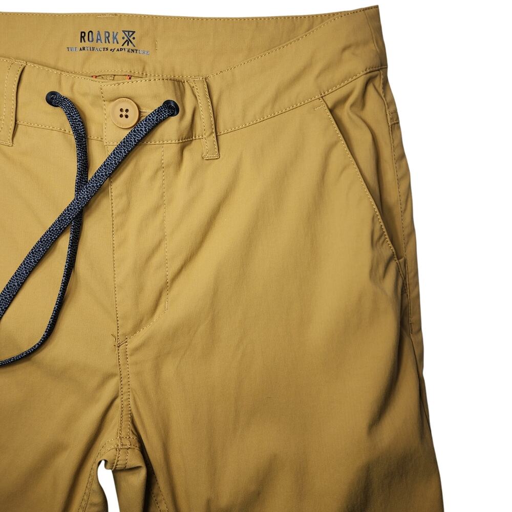 Roark Adventure Performance Drawstring Pants RP281 Golden Khaki Men's 32x30 - Picture 2 of 8